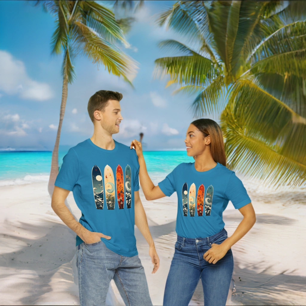 Couple t shirt | a man and a woman standing next to each other