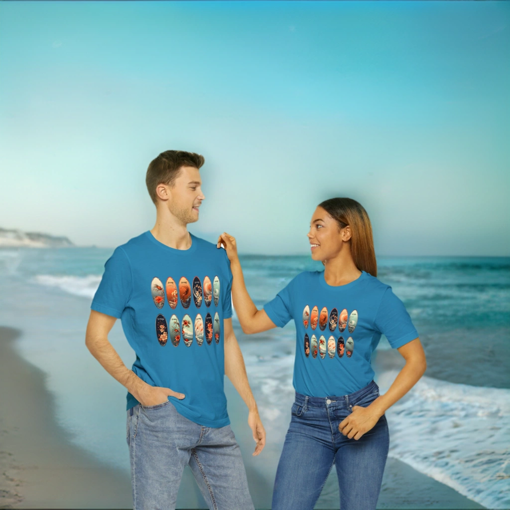 Couple t shirt | a man and a woman standing next to each other