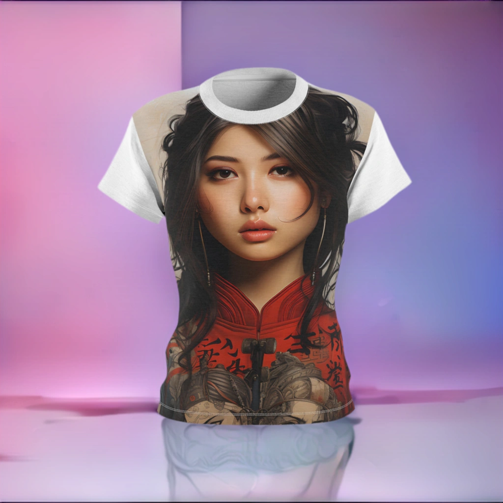 Women Tee | shirt with a picture of a woman's face