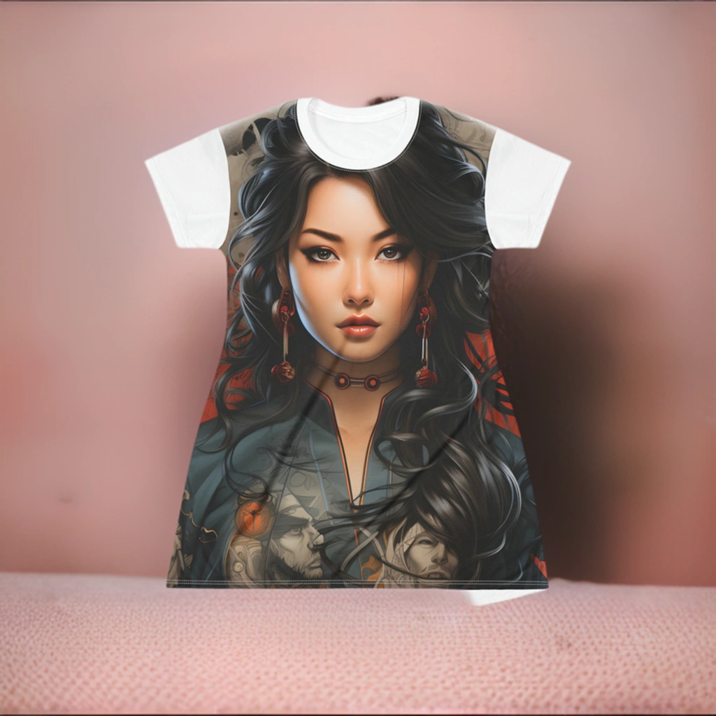 woman shirt dress | Japan Culture | a women's t - shirt with a picture of a woman's face