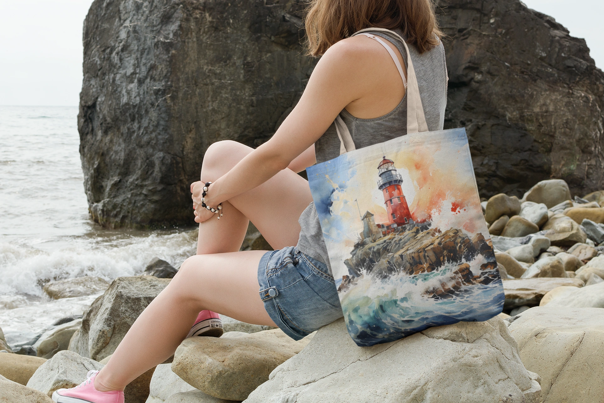 Beach Bag | Seaside Lighthouse